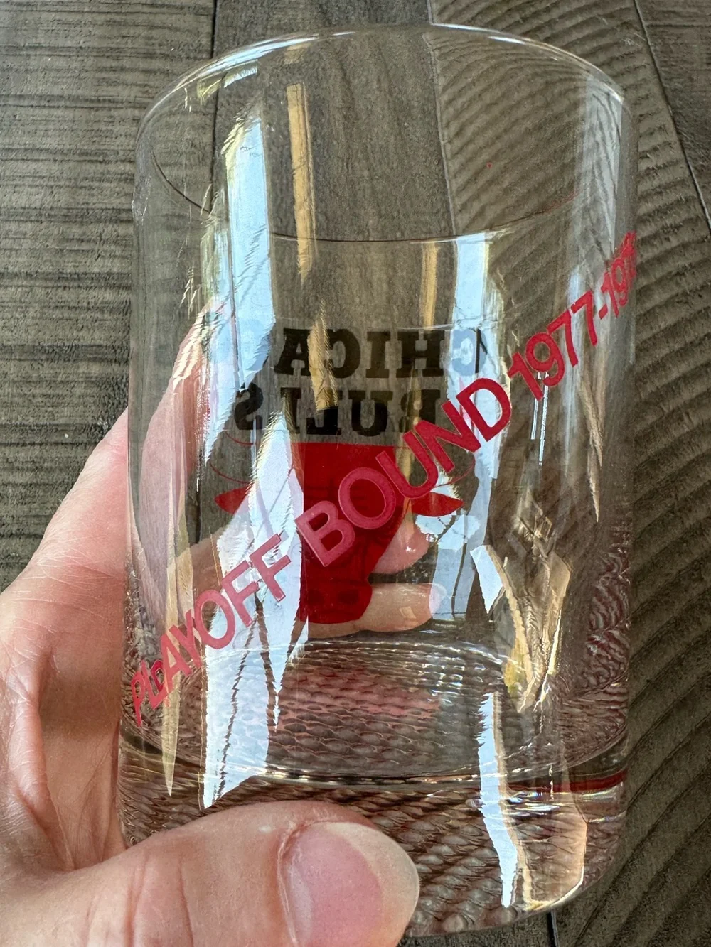 Vintage Chicago Bulls NBA Glass